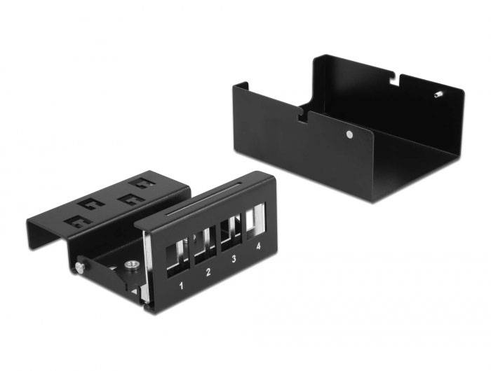 Delock 43409 Patch-Panel Schwarz