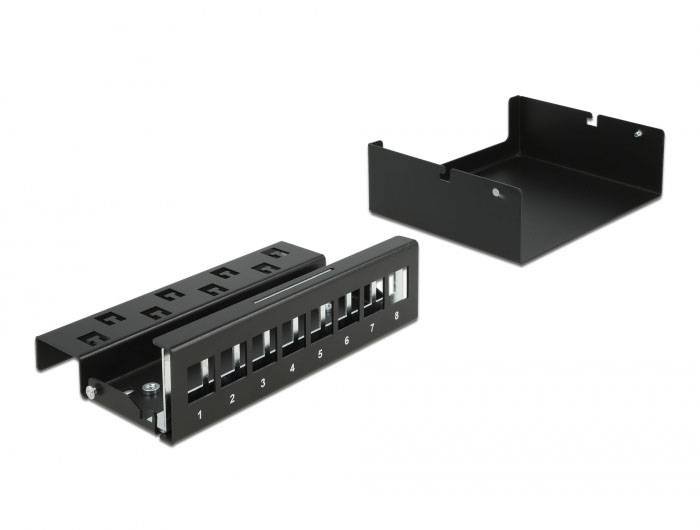 Delock 43413 Patch-Panel Schwarz