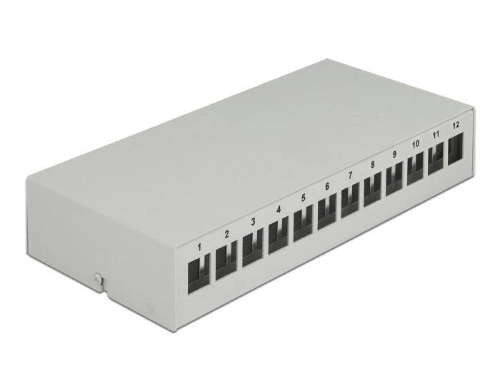 Delock 43414 Patch-Panel Grau