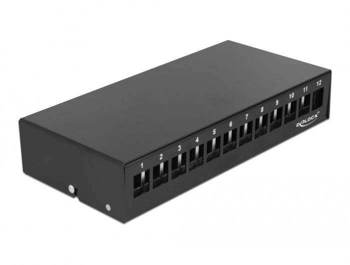 Delock 43415 Patch-Panel Schwarz