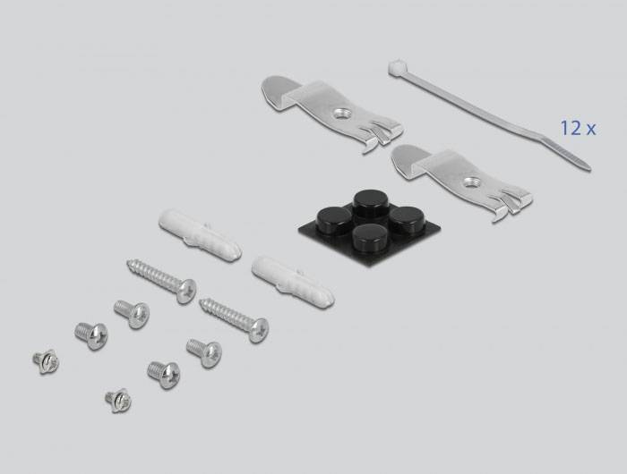 Delock 43415 Patch-Panel Schwarz