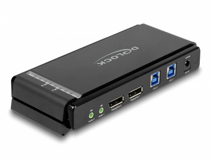 Delock 11476 DisplayPort-Switch DisplayPort® 7680 x 4320 Pixel, 3840 x 2160 Pixel