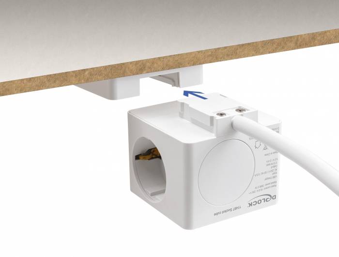 Delock 11497 Steckdosenwürfel Weiß 1St.