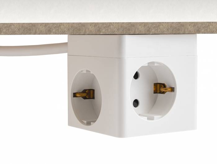 Delock 11497 Steckdosenwürfel Weiß 1St.