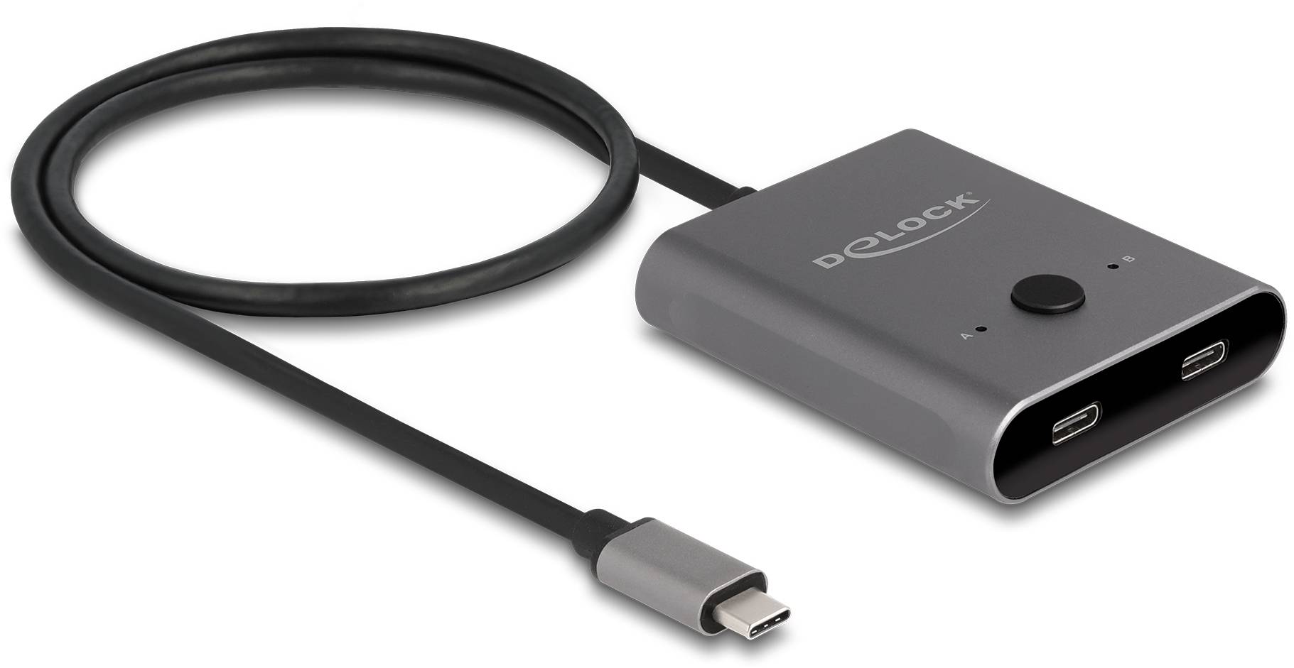Delock 11500 USB-C® (USB 3.2 Gen 2) Umschalter Grau