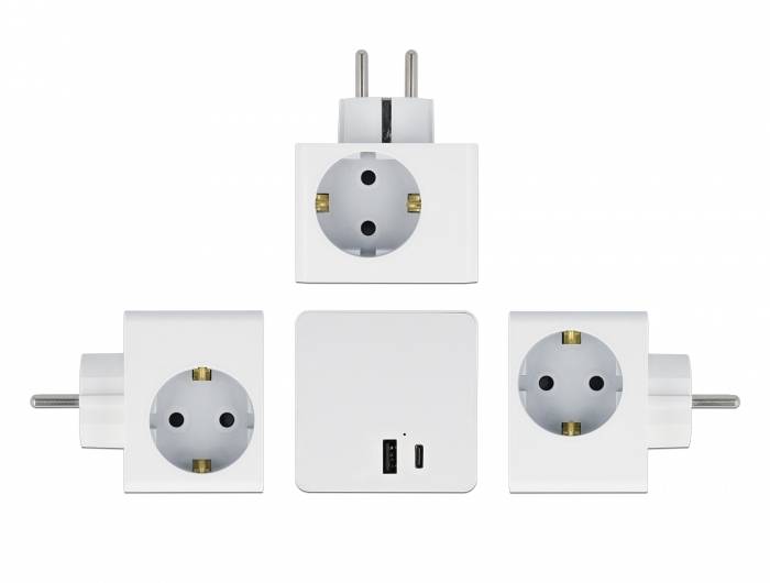 Delock 11501 Steckdosenwürfel Weiß 1St.