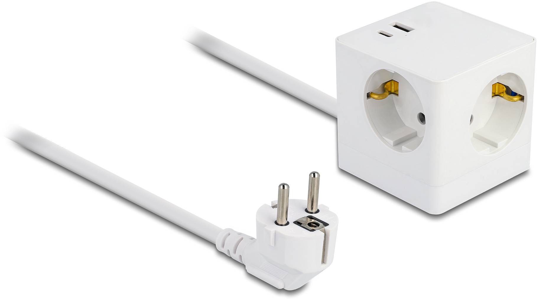 Delock 11502 Steckdosenwürfel Weiß 1St.