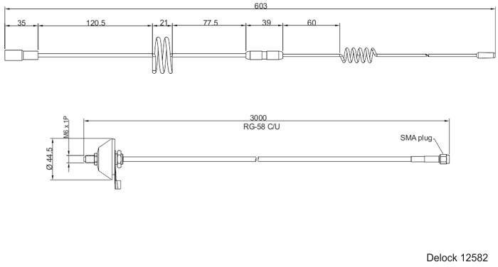 Delock 12582 LTE-Antenne 7 dBi 2.4GHz