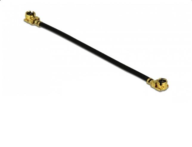 Delock WLAN-Antennen Anschlusskabel [1x IPEX-Stecker - 1x IPEX-Stecker] 0.045m Schwarz
