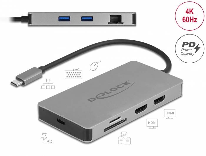 Delock USB-C® Dockingstation 87004