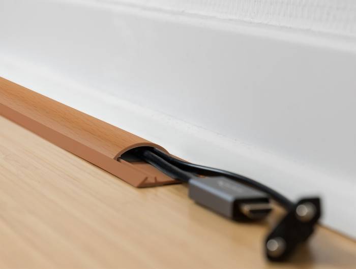 Delock Kabelkanal PVC Braun (L x B x H) 1m x 30mm x 11mm 1 St. 20730