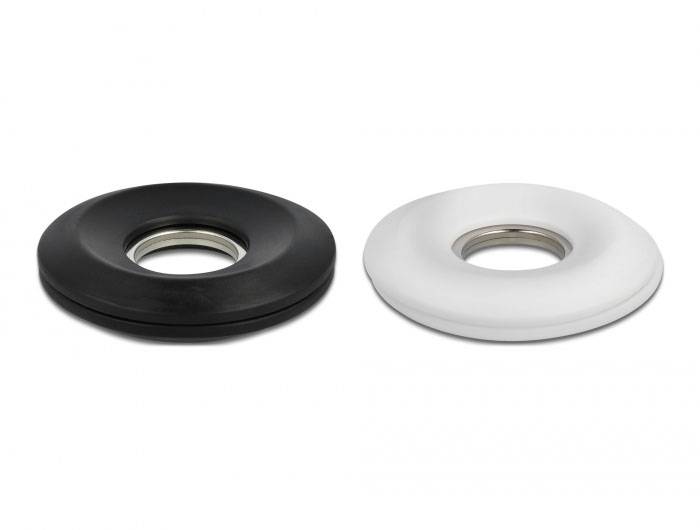 Delock Anwickelclip 18336 Schwarz, Weiß 1 Set