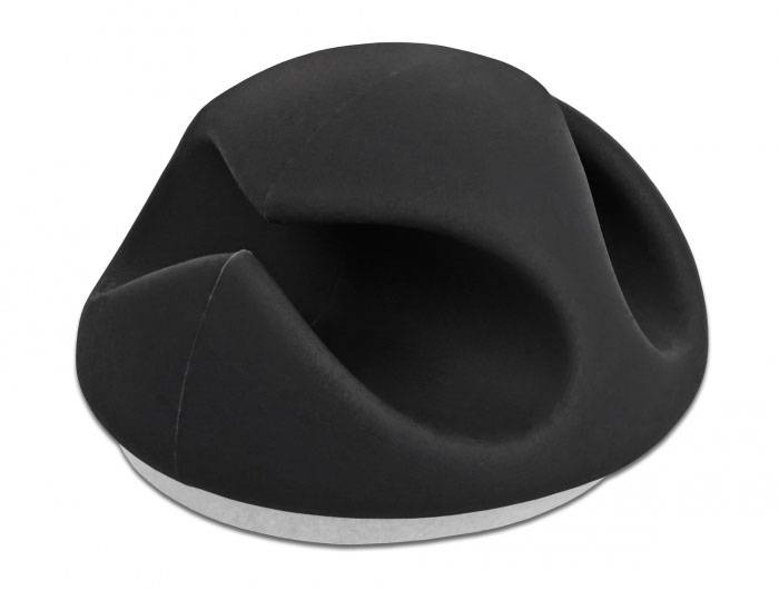 Delock Kabel-Halteclips Thermoplast Schwarz (B x H) 29mm x 15mm 6 St. 18344
