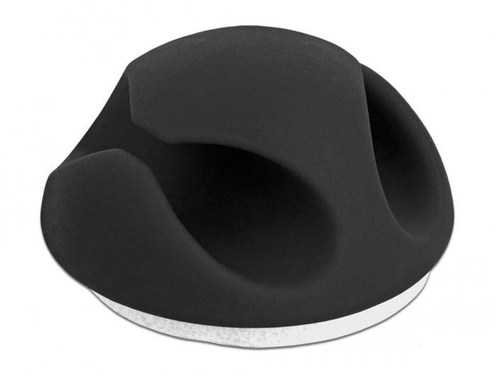 Delock Kabel-Halteclips Thermoplast Schwarz (B x H) 20mm x 12mm 10 St. 18345