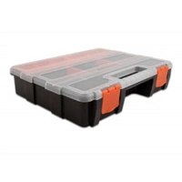 Delock Universal 18416 Sortimentsbox (B x H x T) 220 x 60 x 290mm Anzahl Fächer: 21 inkl. Handgriff, spritzwassergeschützt Delock Universal 18416 Sortimentsbox (B x H x T) 220 x 60 x 290mm Anzahl Fächer: 21 inkl. Handgriff, spritzwassergeschützt