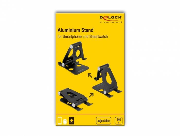 Delock 18430 Handy Ständer Schwarz