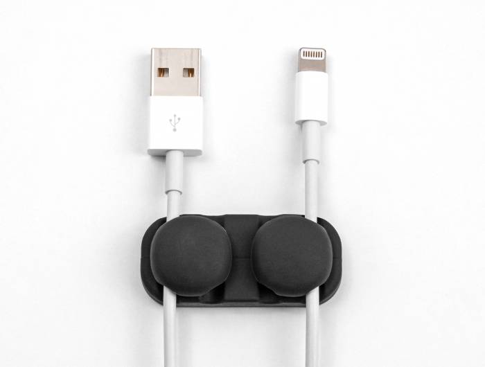 Delock Kabel-Halteclips Silikon Schwarz (B x H) 43mm x 14mm 2 St. 18445