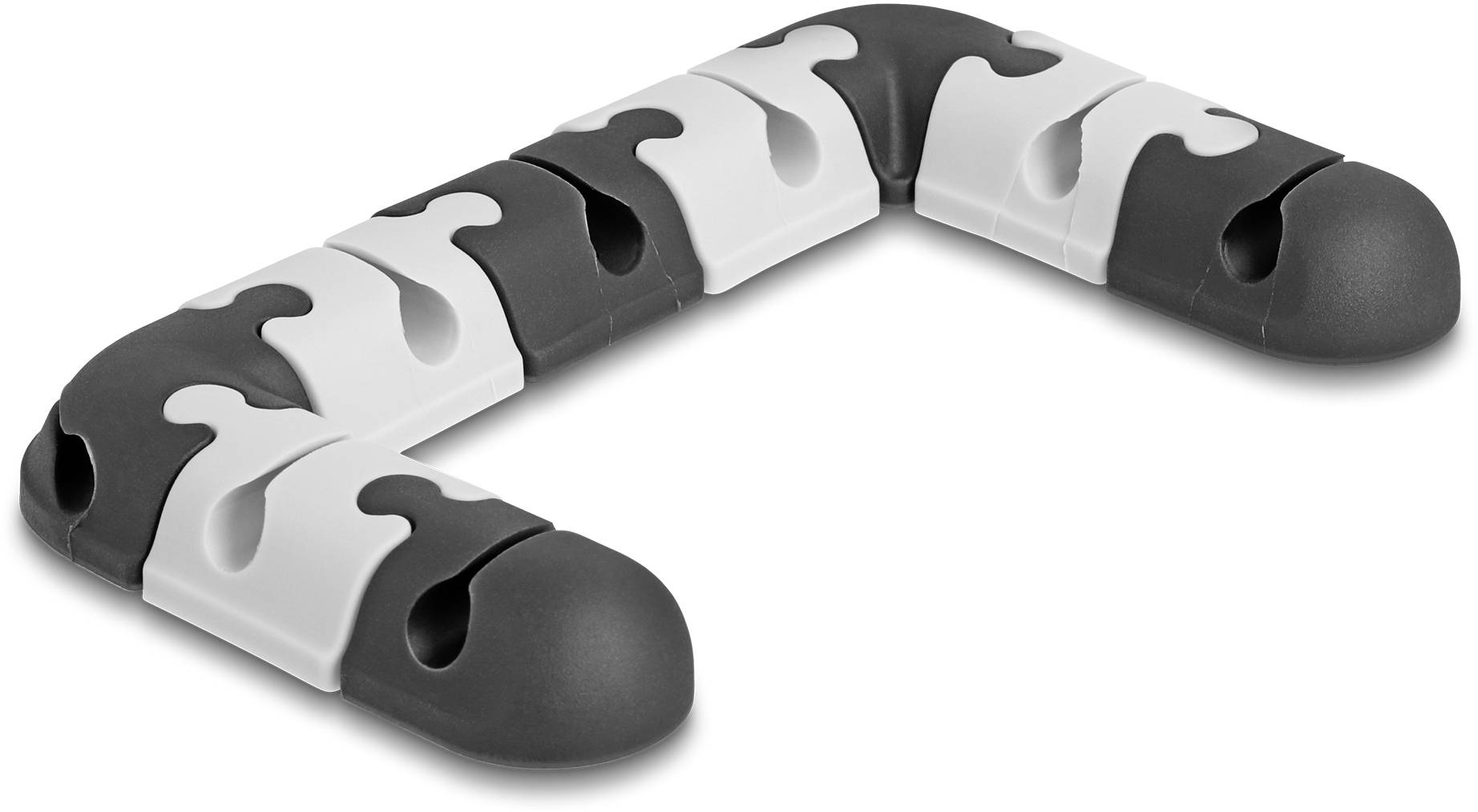 Delock Kabel-Halteclips Thermoplast Schwarz, Grau 1 Set 18448