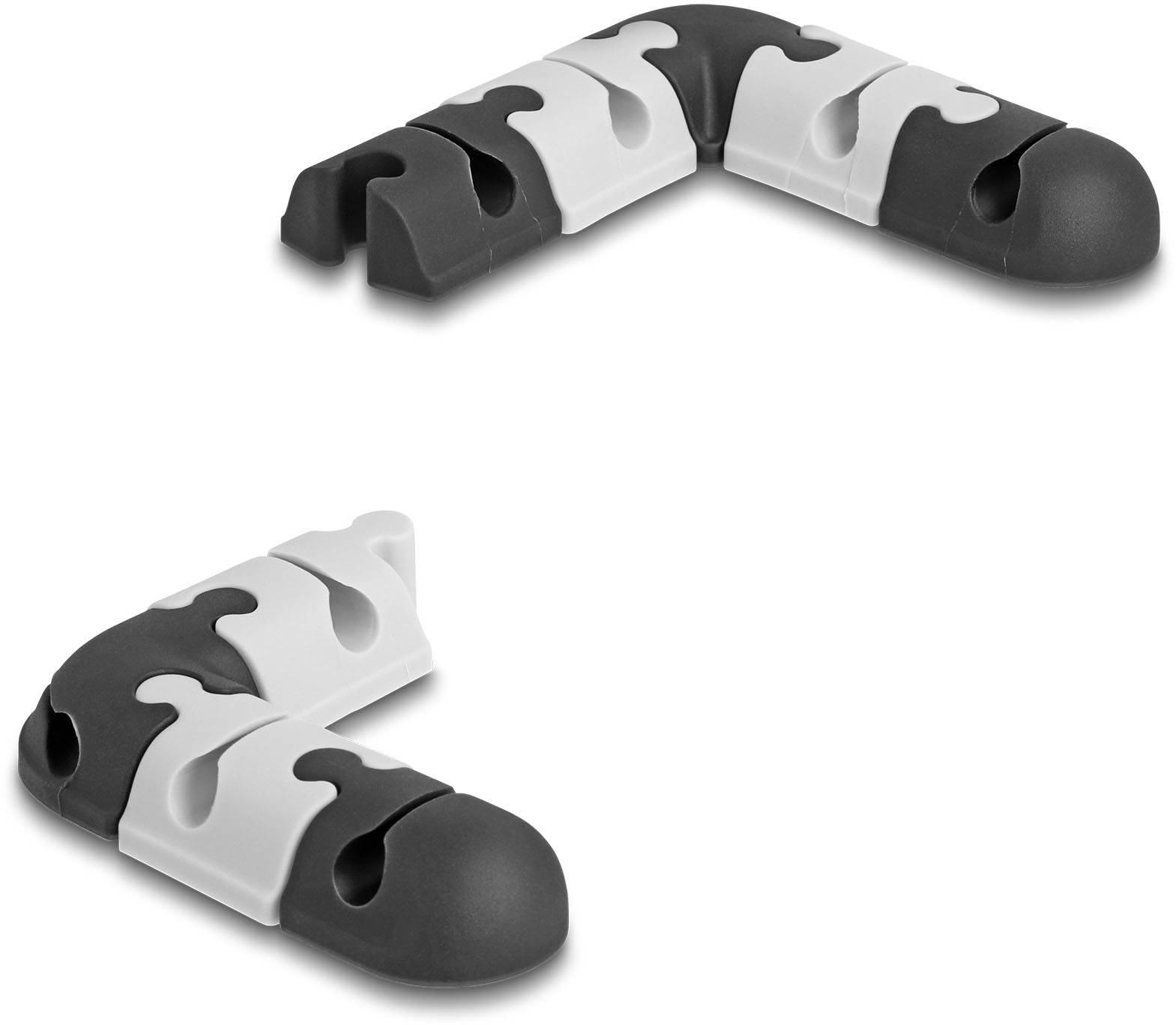 Delock Kabel-Halteclips Thermoplast Schwarz, Grau 1 Set 18448