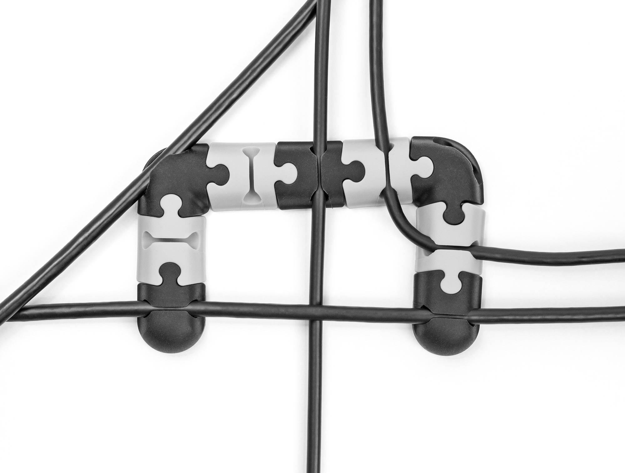 Delock Kabel-Halteclips Thermoplast Schwarz, Grau 1 Set 18448