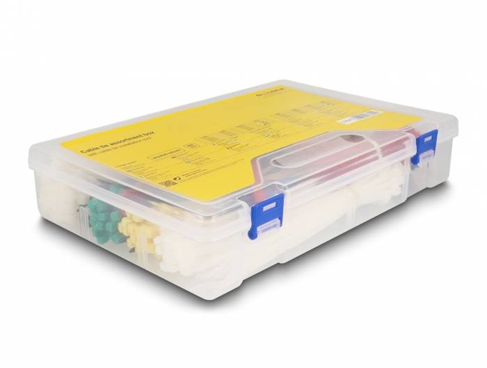 Delock 18640 Kabelbinder-Sortiment Mehrfarbig 1 Set
