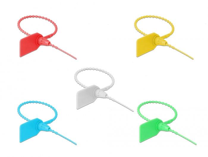 Delock 18827 Kabelbinder mit Beschriftungsfeld 10St.