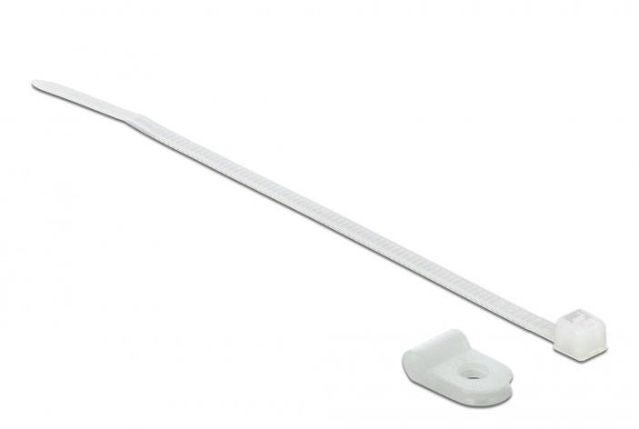 Delock 18859 Kabelhalter 18859 Weiß