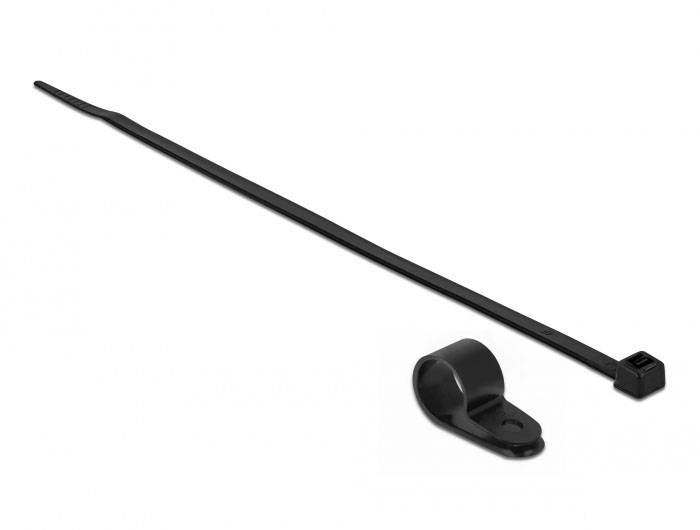 Delock 18870 Kabelhalter 18870 Schwarz