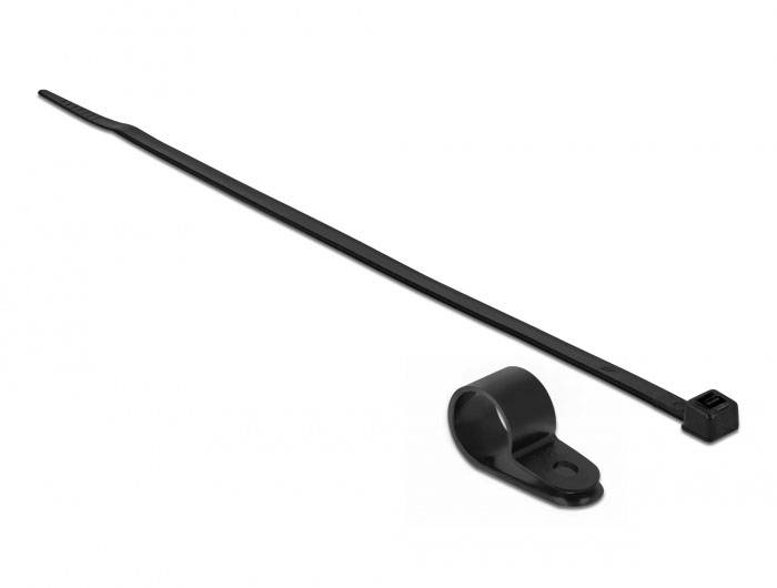 Delock 18872 Kabelhalter 18872 Schwarz