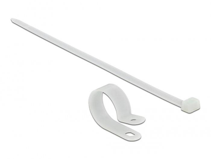 Delock 18875 Kabelhalter 18875 Weiß