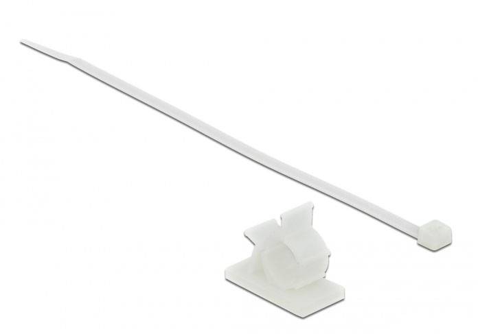 Delock Befestigungsschelle 18879 Weiß 1 Set