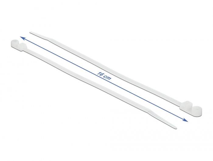 Delock 18944 Kabelbinder Weiß 10St.