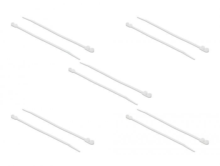 Delock 18946 Kabelbinder Weiß 10St.