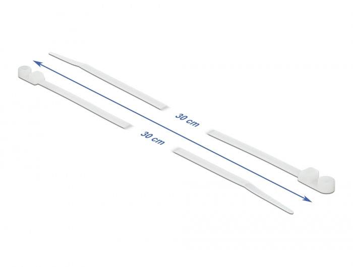 Delock 18946 Kabelbinder Weiß 10St.