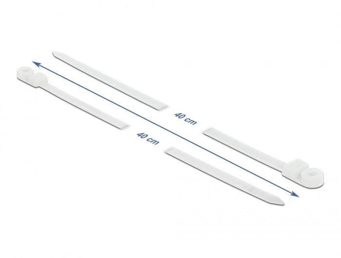 Delock 18948 Kabelbinder Weiß 10St.