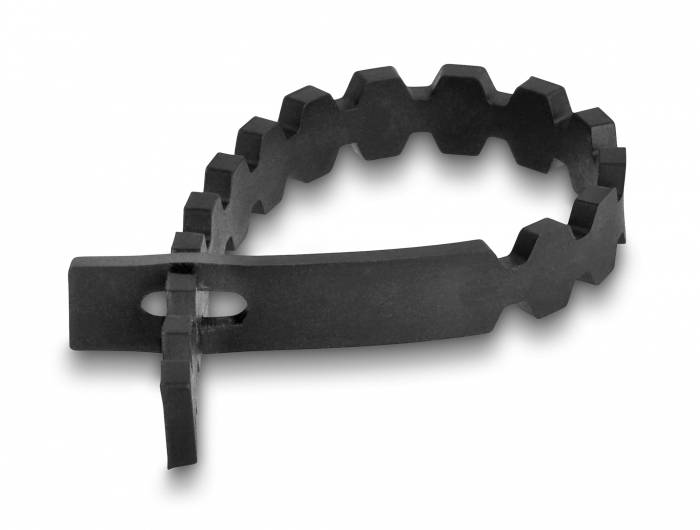 Delock 19002 Kabelbinder-Sortiment Schwarz, Weiß Wiederverwendbar 1 Set