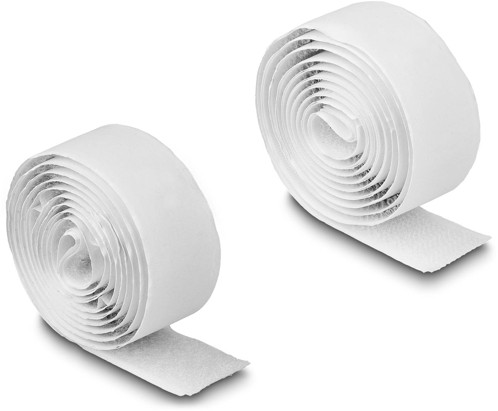 Delock 19061 Klettband zum Aufkleben Haft- und Flauschteil (L x B) 1m x 20mm Weiß 1St.