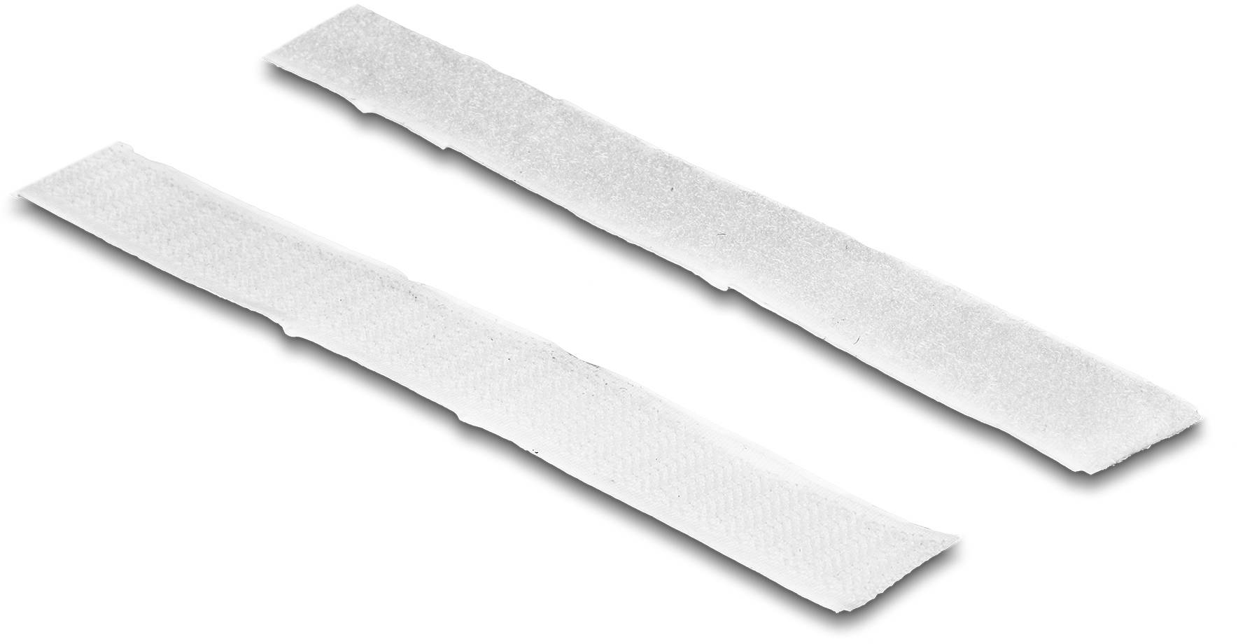 Delock 19061 Klettband zum Aufkleben Haft- und Flauschteil (L x B) 1m x 20mm Weiß 1St.