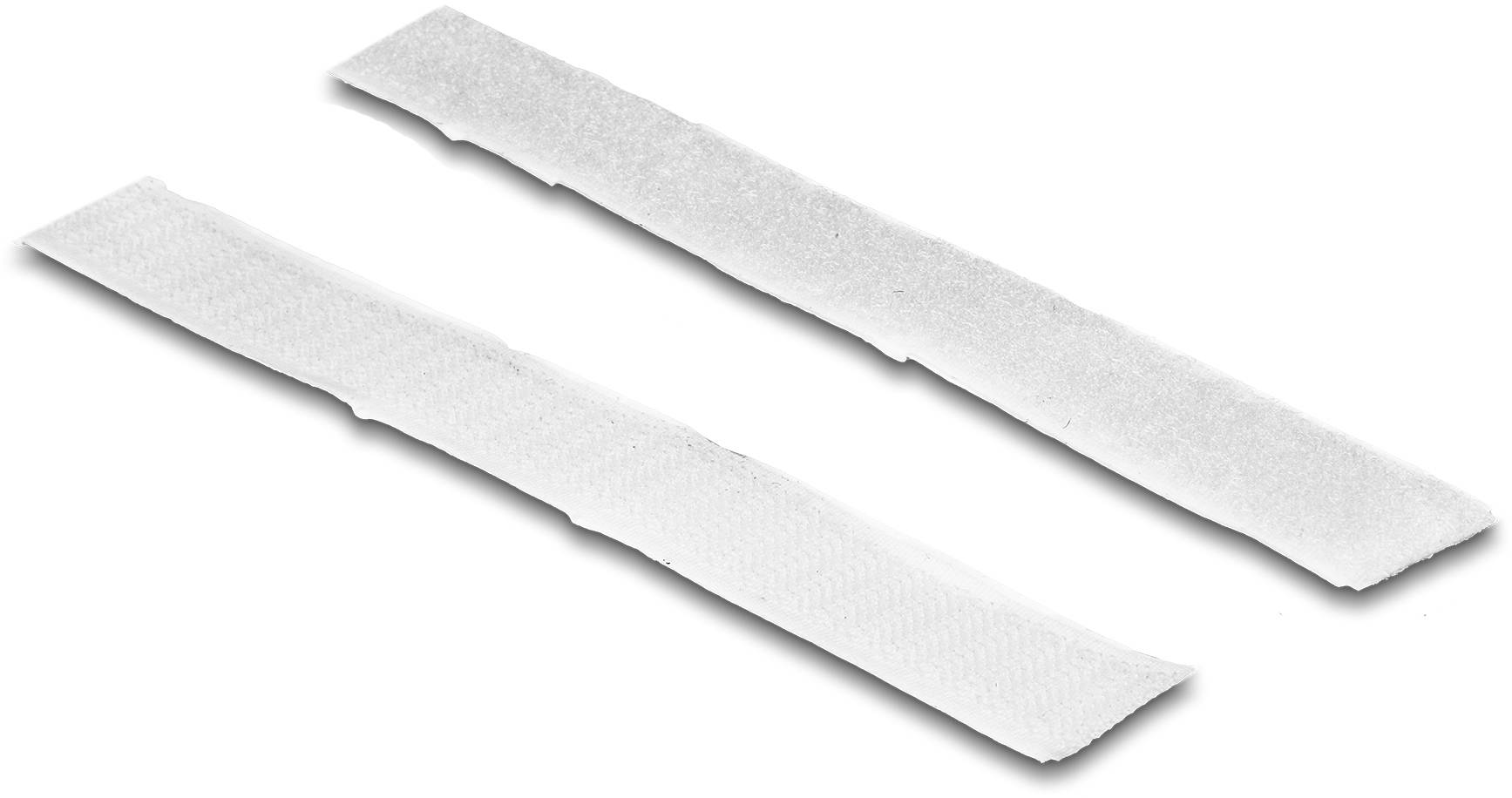 Delock 19062 Klettband zum Aufkleben Haft- und Flauschteil (L x B) 5m x 20mm Weiß 1St.