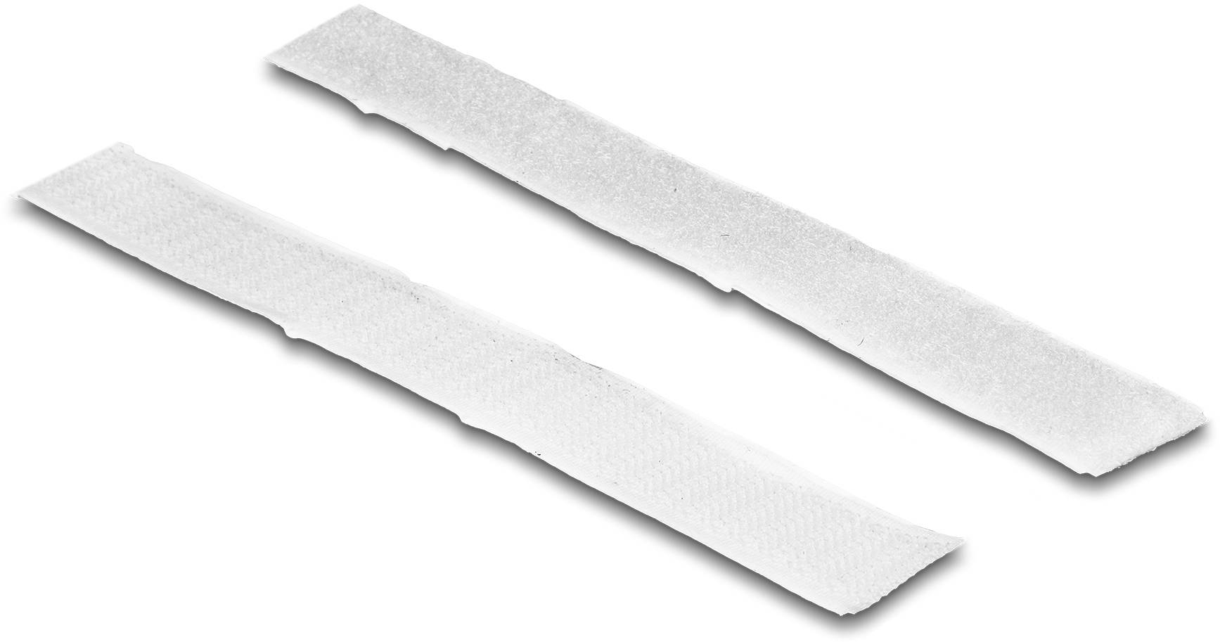 Delock 19065 Klettband zum Aufkleben Haft- und Flauschteil (L x B) 10m x 20mm Weiß 1St.