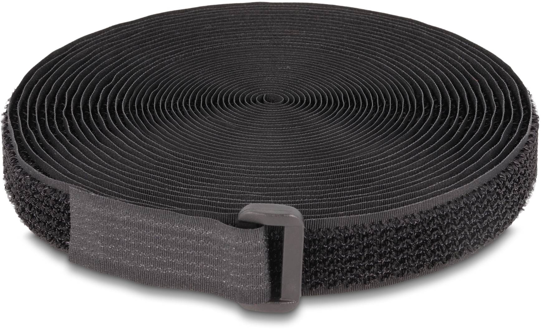 Delock 19112 Klettband (L x B) 5m x 20mm Schwarz 1St.