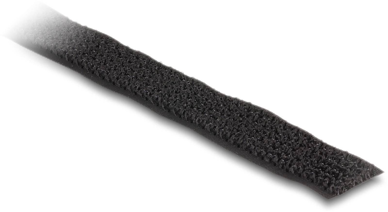 Delock 19112 Klettband (L x B) 5m x 20mm Schwarz 1St.