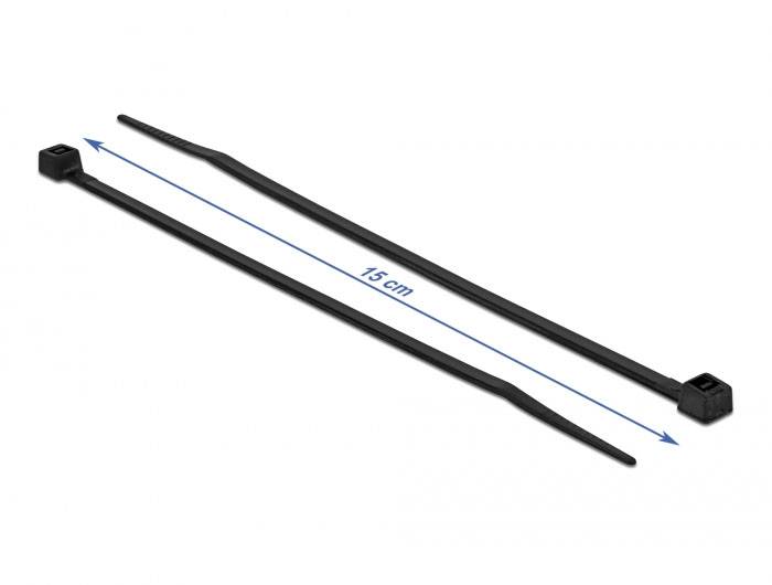 Delock 19187 Kabelbinder Schwarz 100St.