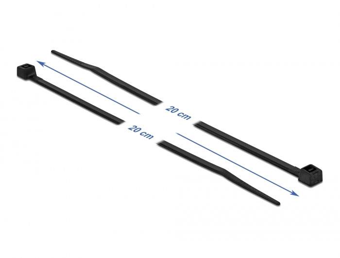 Delock 19188 Kabelbinder Schwarz 100St.