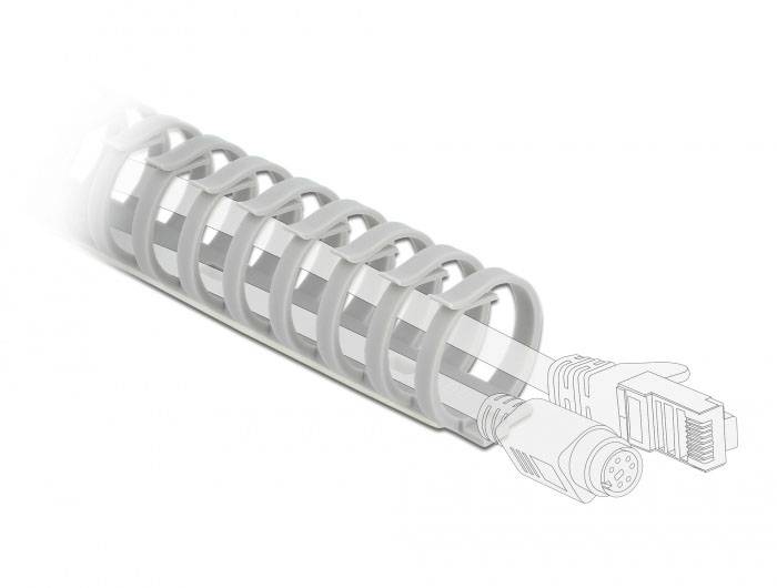 Delock Kabelkanal Kunststoff Grau (L x B x H) 500 x 35 x 30mm 1 St. 19226