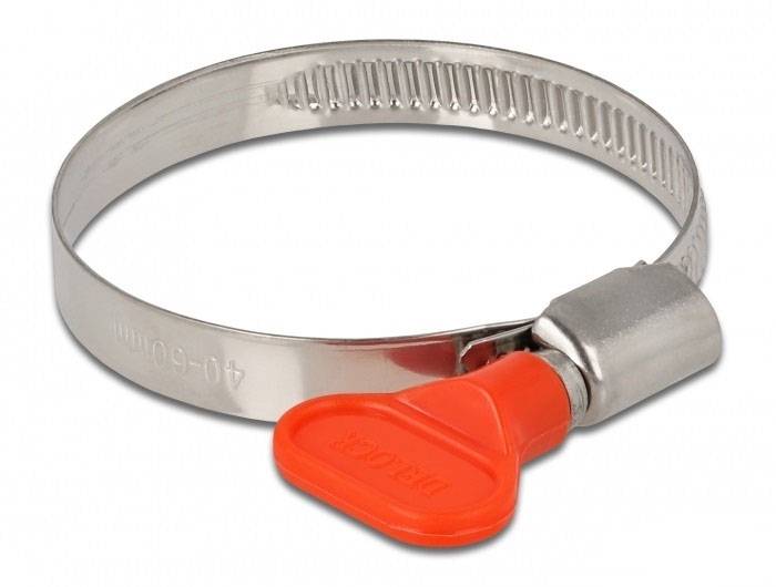 Delock 19449 Schlauchschelle Edelstahl, Kunststoff Bündel-Ø (min.) 40mm Bündel-Ø (max.) 60mm 10St.