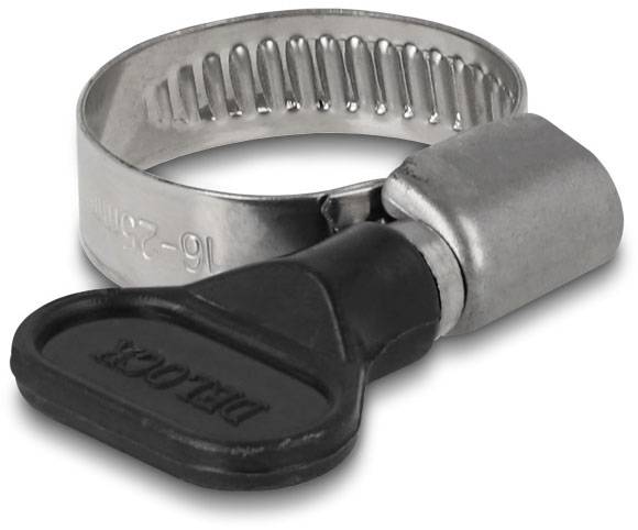 Delock 19450 Schlauchschelle Edelstahl, Kunststoff Bündel-Ø (min.) 16mm Bündel-Ø (max.) 25mm 10St.