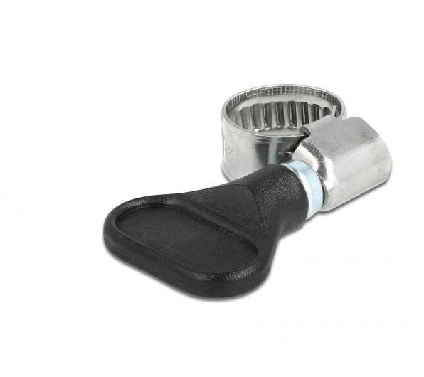 Delock 19510 Schlauchschelle Edelstahl, Kunststoff Bündel-Ø (min.) 8mm Bündel-Ø (max.) 12mm 5St.