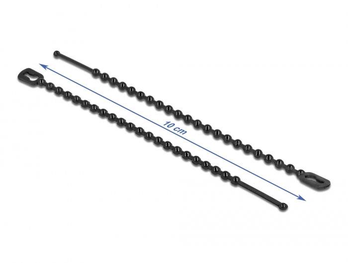 Delock 19566 Kabelbinder Schwarz 100St.