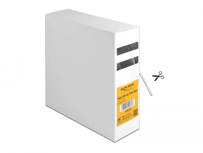 Delock 19932 Schrumpfschlauch Transparent 1.2mm Schrumpfrate:2:1 1St.